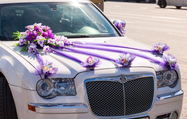 Svatební auto dekorace