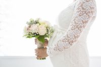 Svatební šaty pro těhotné, těhotenské svatební šaty