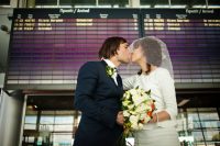 Svatební fotografie v dešti