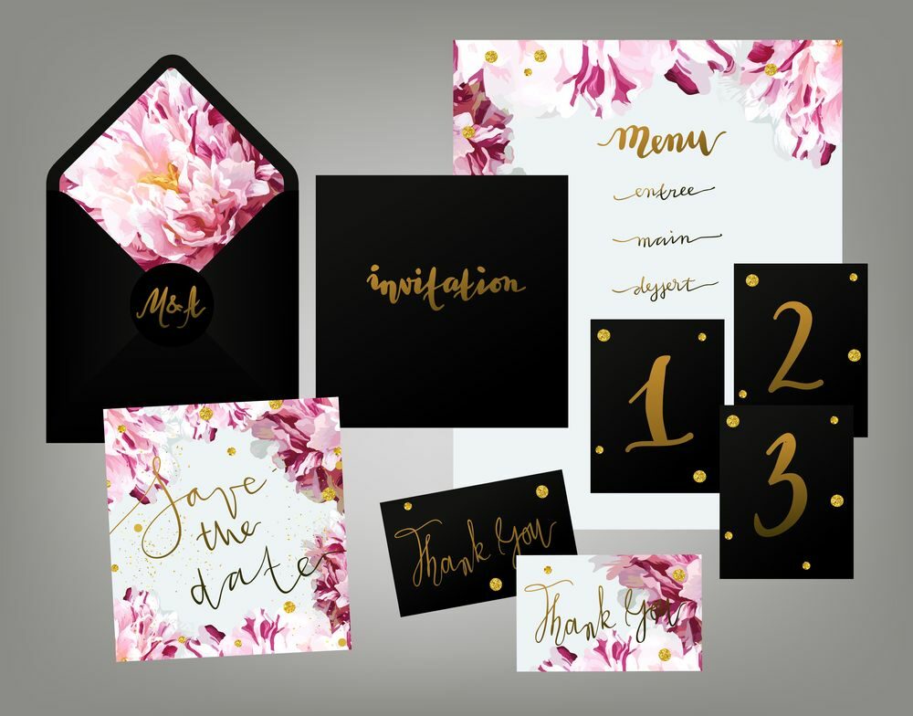 Svatební oznámení s menu