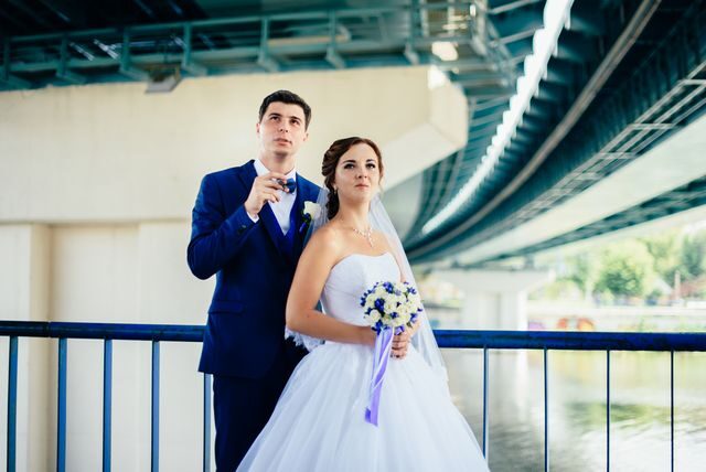 Svatební fotografie v dešti